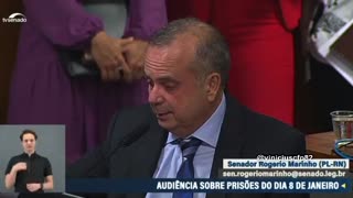 Senador Rogério Marinho chora ao lembrar dos presos do 8 de janeiro