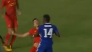 VIDEO: Fabregas horror tackle in pre-season match