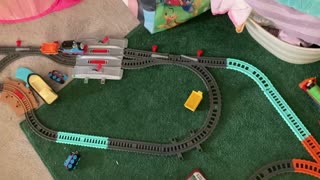 Amateur Model Railroad Using Thomas the Train