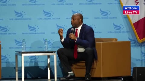 SC Senator Tim Scott Interview at the 2023 Iowa Faith & Freedom Coalition Town Hall