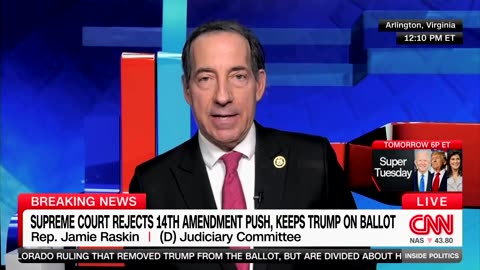Jamie Raskin Says Democrats Are 'Working' On Bill To Disqualify Trump