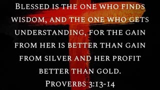 Proverbs 3:13-14