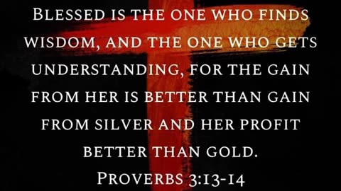 Proverbs 3:13-14