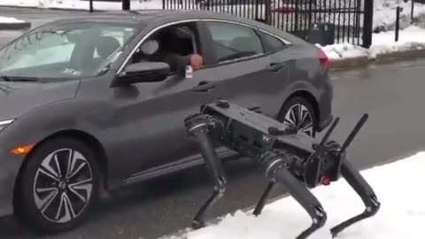 Bill Gates released his 5G patrol enforcement robots on the streets to enslave humanity