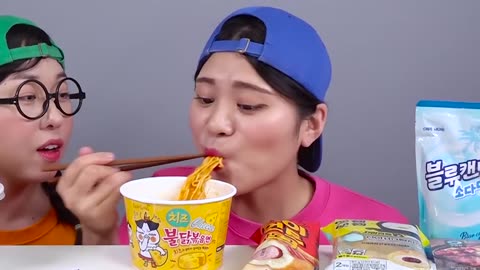 Mukbang spicy noodles recipe