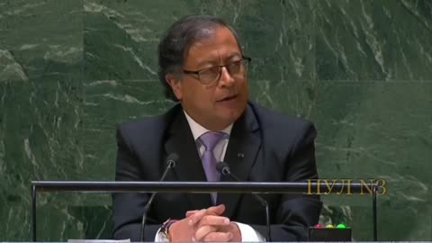 Il presidente colombiano Gustavo Petro all'Assemblea generale dell'ONU: