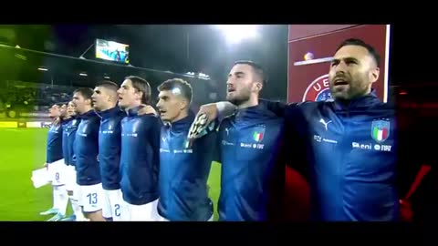 The anthem of Italy with the best moments of the Euro