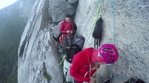 Petzl athlete Emily Harrington sends Golden Gate (5.13 VI) in El Capitan