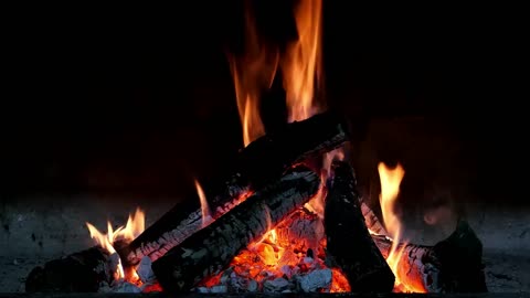 Relaxing Fire Sounds, ASMR, Burning Fireplace & Crackling Fire Sounds Relaxation
