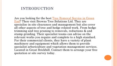 Best Tree Removal Service in Green End