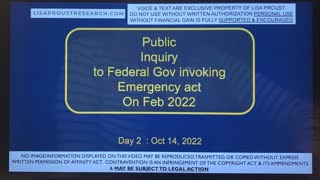 Public inquiry to Canadian federal government for invoking emergency act