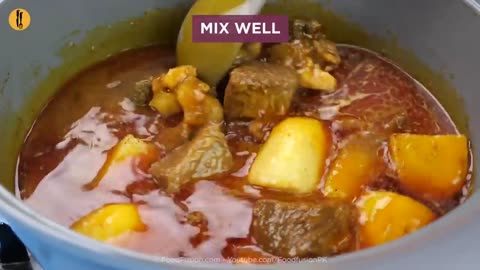 Degi Aloo Gosht Recipe