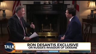Ron Desantis thinks Putin is a War Criminal & Should Be Held Accountable