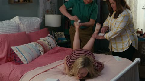 Meg Donnelly's Feet Tickled