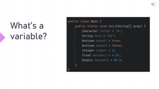 What's A Variable?