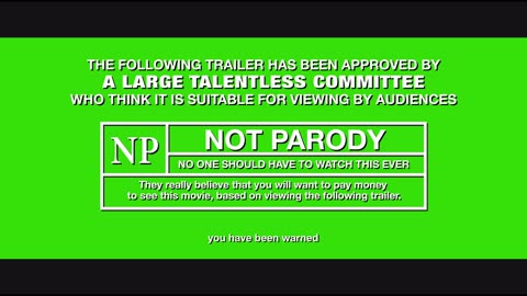 Not Parody Trailer Warning Pre-trailer