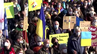 Protesters across the world rally for Ukraine