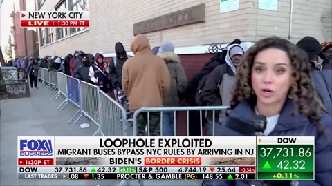 Illegal aliens were lined up for blocks to receive free (taxpayer-funded) housing in New York City.