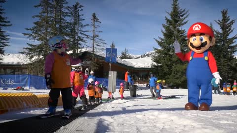 Mario, Luigi and Friends Visit Whistler Blackcomb