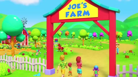 Old Farmer Joe Had A Farm | Joe's Farm Song For Kids | Nursery Rhymes and Baby Songs with Zoobees