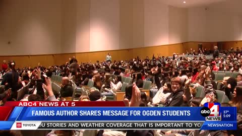 Famous Author Shares Message with Ogden Students