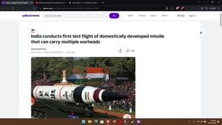 INDIA'S AGNI 5 NUCLEAR INTERCONTINENTAL BALLISTIC MISSILE