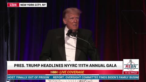 FULL SPEECH: President Donald J. Trump Headlines the NYYRC's 111th Annual Gala - 12/9/2023