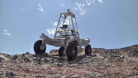 NASA's Rover search simulation to find water in California Desert.