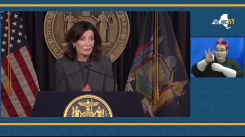New York Governor Kathy Hochul gives an update on Signature Bank