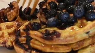 Do This To Make Moist Alkaline Vegan Blueberry Mini Waffles Without Gluten, Soy, Dairy, Oil or Eggs