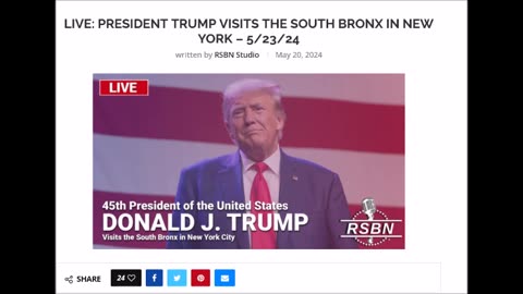 LIVE: President Trump Visits the South Bronx in New York - 5/23/24