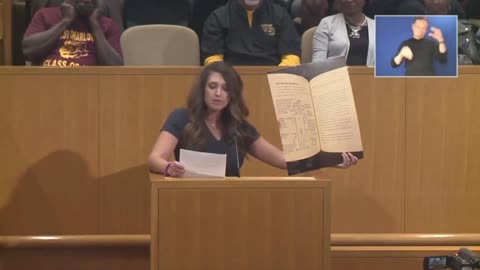 Outraged Mother Reads Gay Porn Instruction Book At School Board Meeting