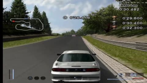 Gran Turismo 4 - License Test B-4 1st Try(AetherSX2 HD)