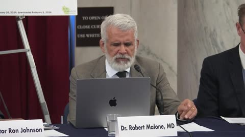Senator Ron Johnson Opening Comments And Dr. Robert Malone Testifies At The Senate's Covid-19 DARPA "Vaccine Bioweapon" Roundtable Investigation