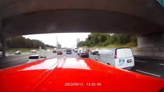 Dashcam Footage Of Accident On Highway 404