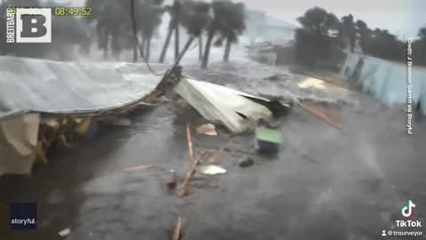 Devastating Storm Surge: Hurricane Idalia Sweeps Away Home in Florida's Horseshoe Beach