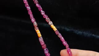 Tourmaline Rubellite Apyrite spiny oyster colorful necklace for making Jewelry Holiday Gift 02