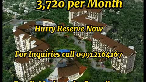 Own a condo Unit in Talisay Cebu as low as 3720 per month equity 0991264167