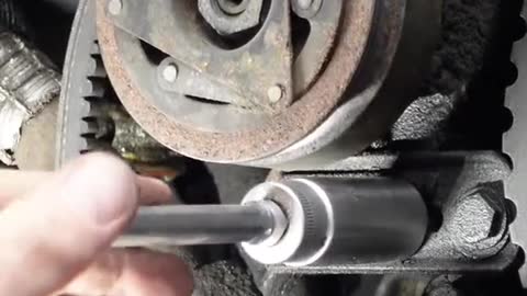 Automobile engine gear adjustment repair engine