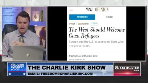 Charlie Goes Off on Israeli Politicians Guilting America Into Accepting Gaza Refugees