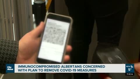 Immunocompromised Albertans concerned with plan to remove covid restrictions