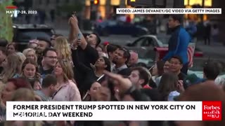 Trump in NYC on Memorial Day Receives Positive Reception