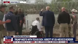 LEGENDARY: Trump Goes To The Border And Waves At Illegal Aliens In Mexico