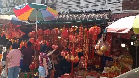 Chinatown in Bangkok Thailand