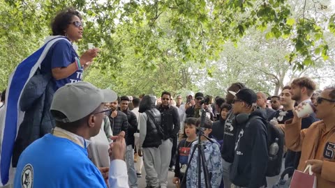 Mockers Muslims Attacked Christian Lady - Speakers Corner Hyde Park London 9-6-2