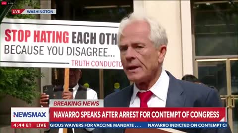 Peter Navarro Speaks Out Following Arrest For Contempt Of Congress