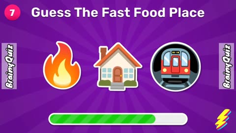 Guess The Fast Food Restaurant By Emoji | Challenges Everyday #2