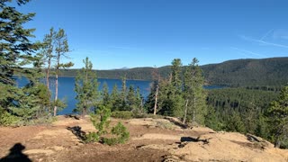Central Oregon – Paulina Lake “Grand Loop” – Traversing Little Crater Viewpoint