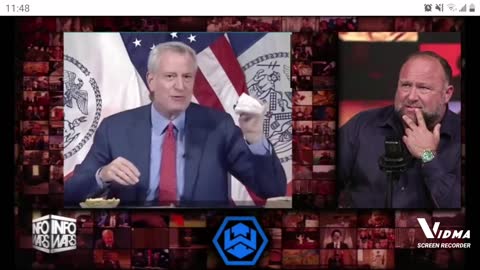 Alex Jones reacts to New York Mayor eating a hamburger with fries