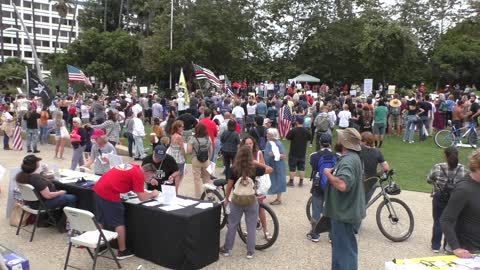 No Vaccine Passport Rally Santa Monica, 08 21 2021